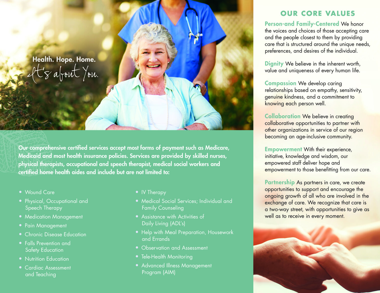 Brochures | Visiting Nurse Service